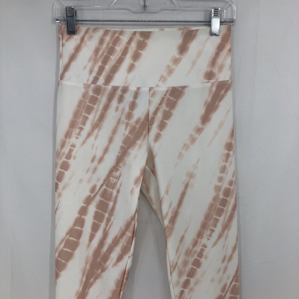 Forever 21  Pink White Tie Dye high waist leggings Medium 26x28